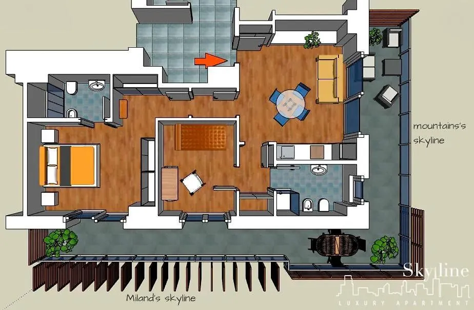 Apartamento Skyline Luxury Appartament Milão Itália